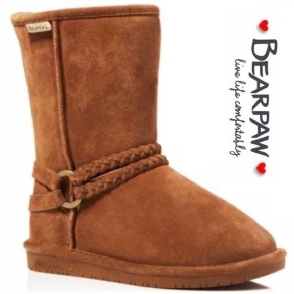 BearPaw Shoes - New BEARPAW® Suede Leather & Sheepskin Boots - 11